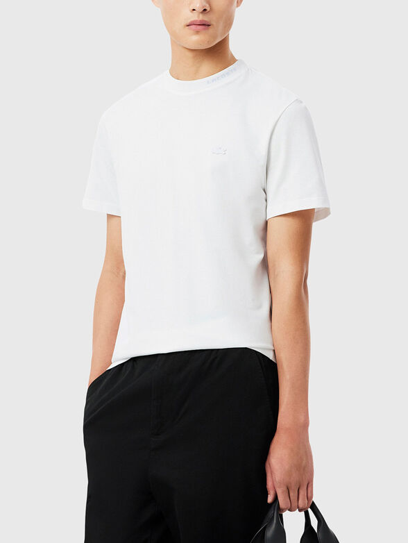 White pique T-shirt - 1