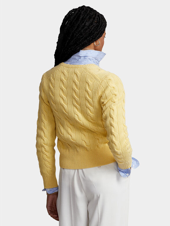 Knitted cardigan with logo detail - 3