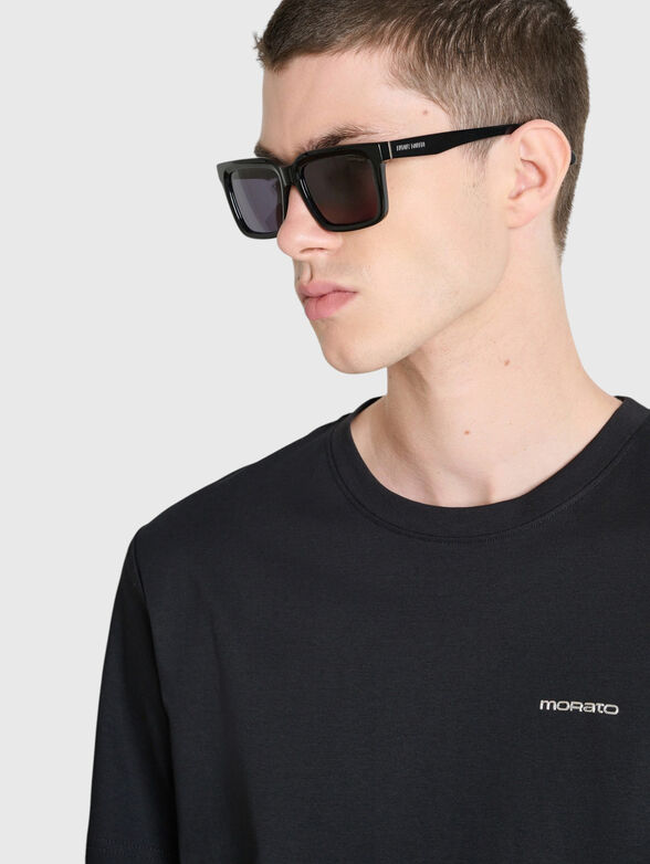 Cotton black t-shirt - 3