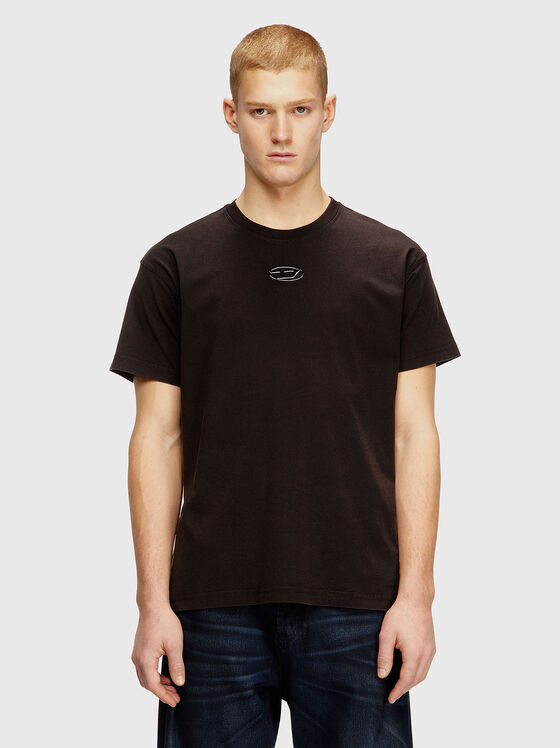 Памучна тениска с акцентен гръб - 1