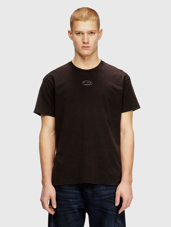 Cotton T-shirt with accent back - 1