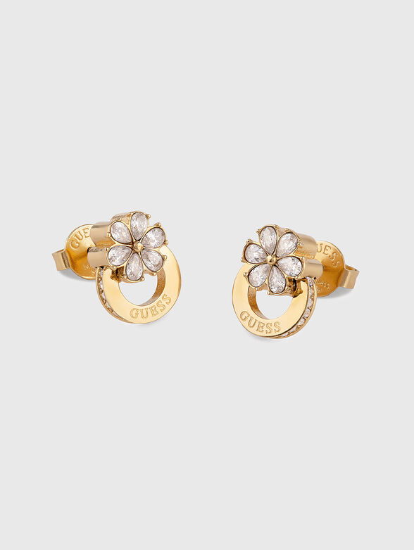 LILY earrings with rhinestones - 1