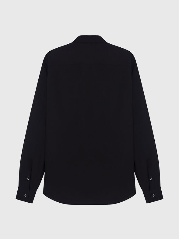 Black wool shirt - 2