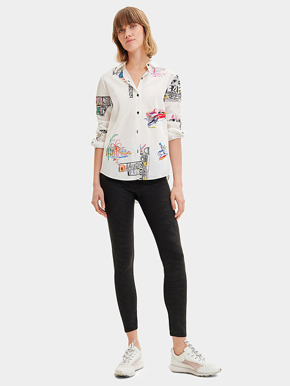 FAHRENHEIT cotton shirt with art print - 2