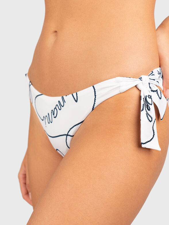 Two piece swimsuit set with accent print - 5