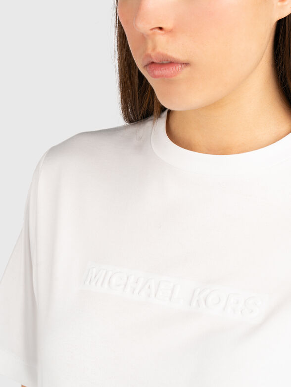 Cotton T-shirt with logo - 4