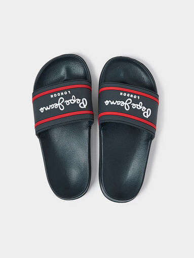 Blue sliders with logo - 3