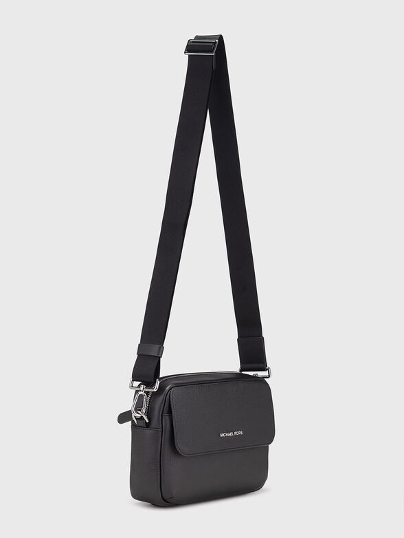 Leather crossbody bag with logo - 2
