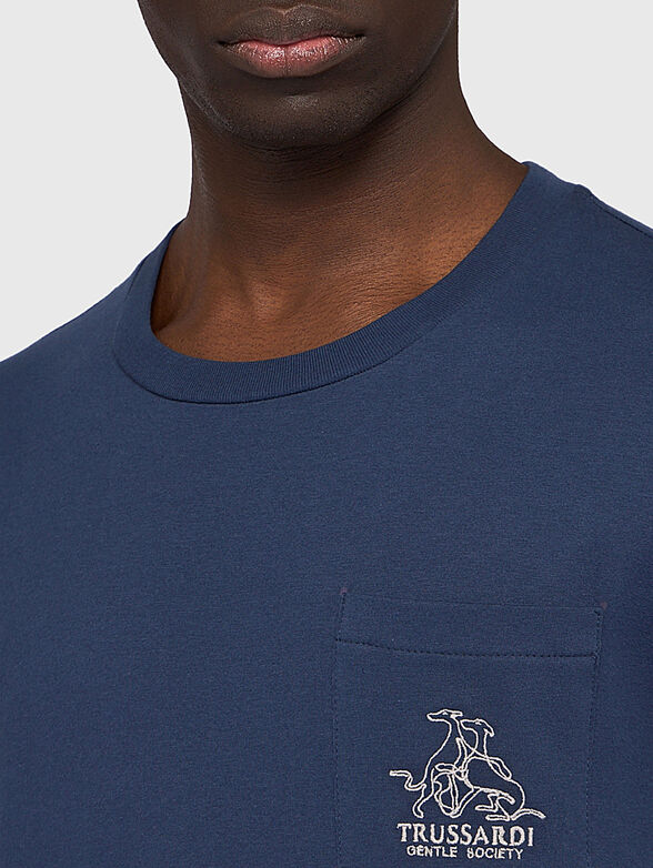 Slim T-shirt with logo - 4