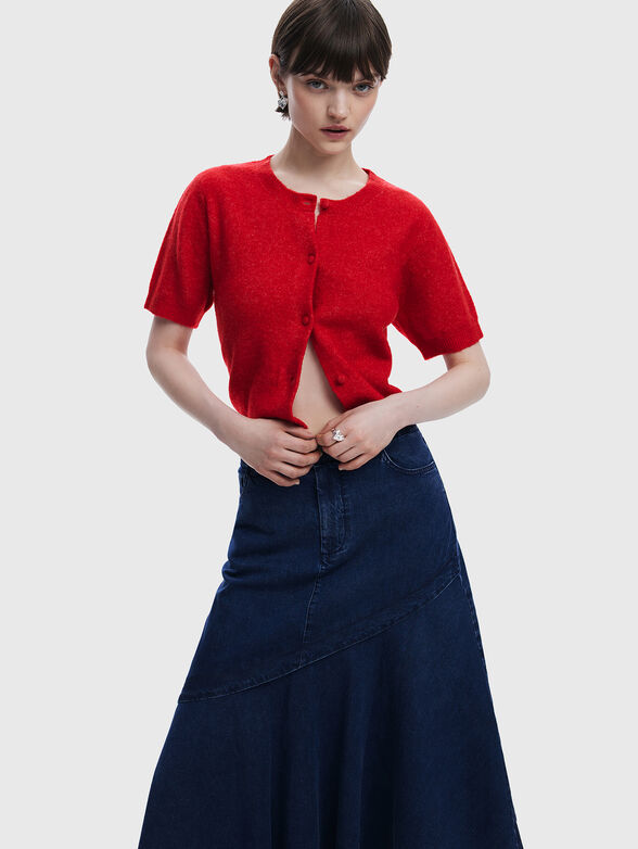 GIORGIA denim midi skirt - 3