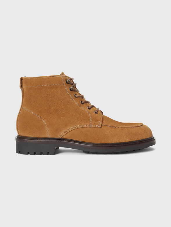 Suede boots with laces - 1