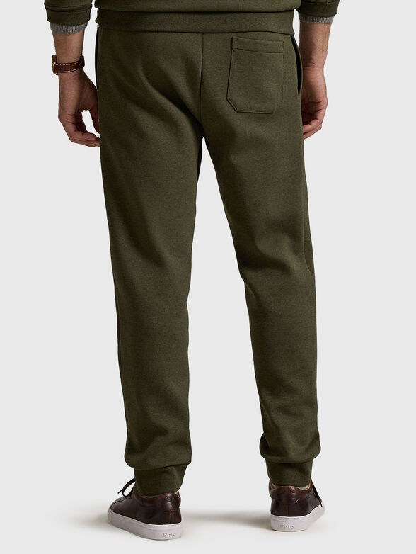 Sports trousers with logo embroidery - 2