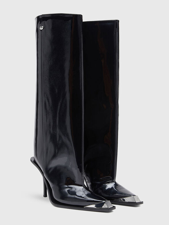 D-TONA heeled leather boots - 3