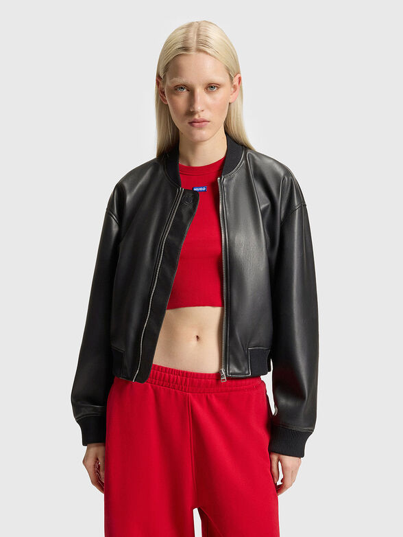 Bomber jacket with elastic cuffs - 1