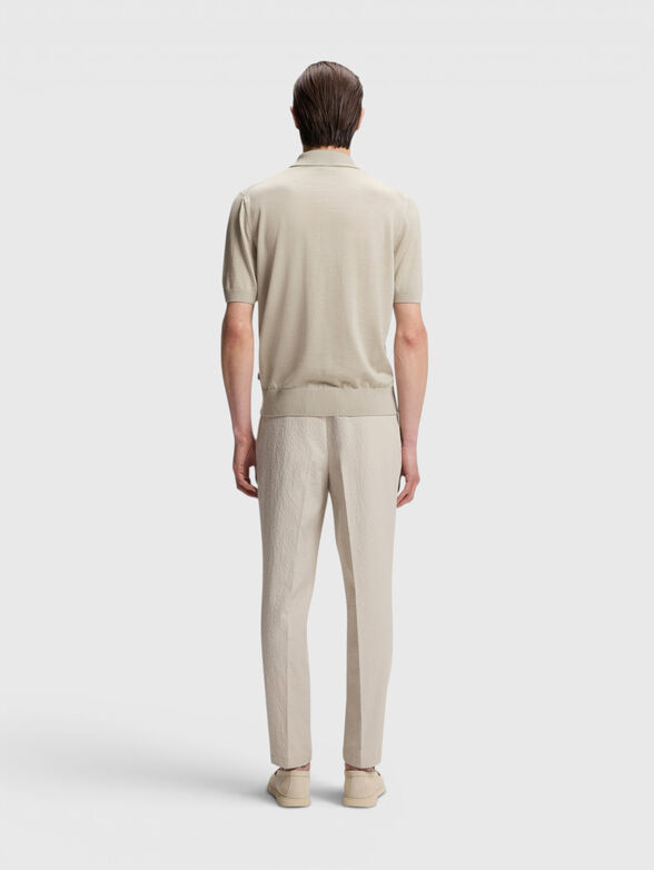 Knit polo in virgin wool - 2