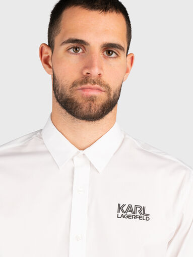 Black shirt with logo detail  - 5