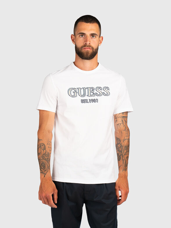 Slim T-shirt with logo embroidery - 1