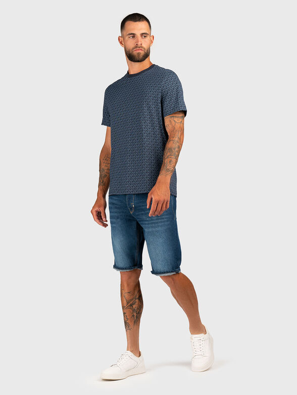 Cotton T-shirt with monogram logo print - 2