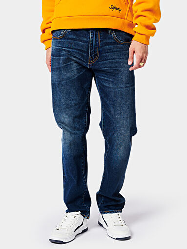 Blue cotton jeans - 5