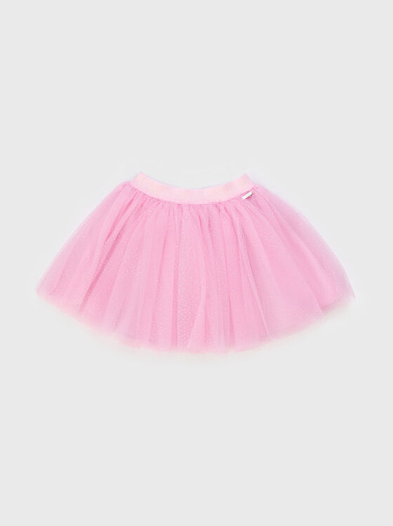 Glitter effect skirt in pink  - 1