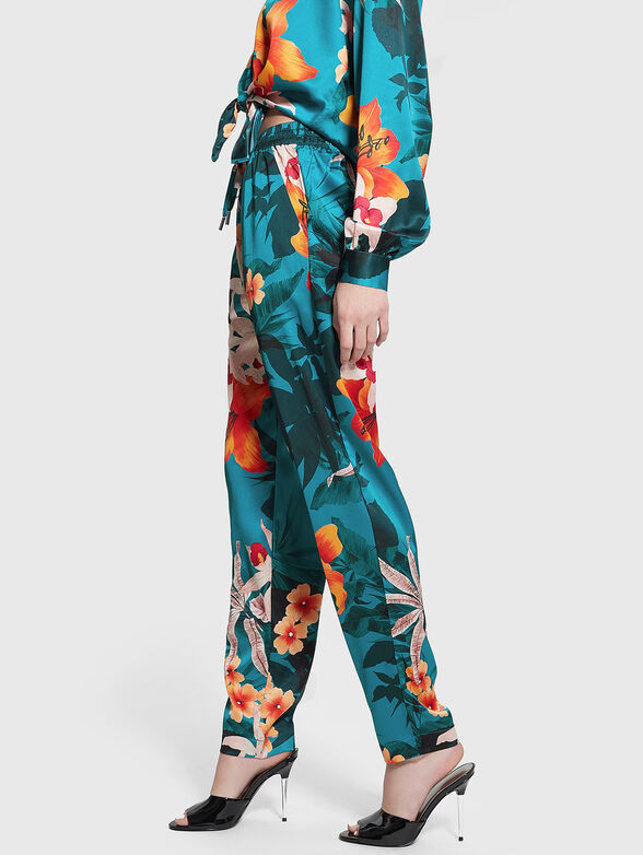 VIOLA trousers with floral print - 3