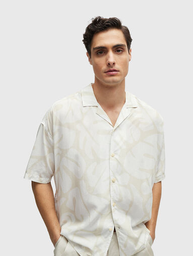 DREW lyocell shirt with floral motifs - 5
