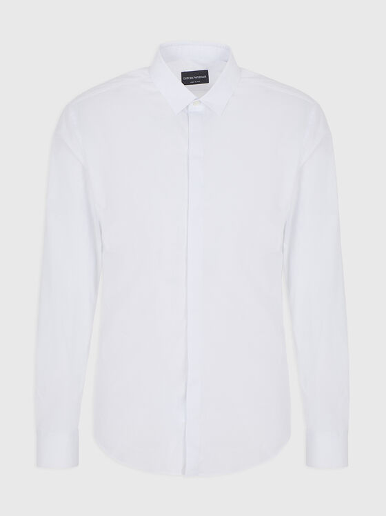 Риза с дълъг ръкав и класическа яка - 1