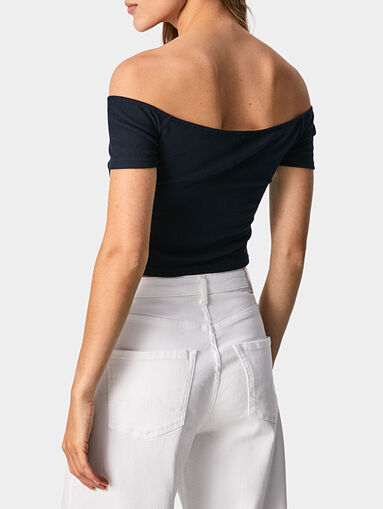 BETH top with boat neckline - 4