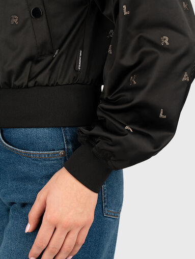 Bomber jacket with rhinestones - 5