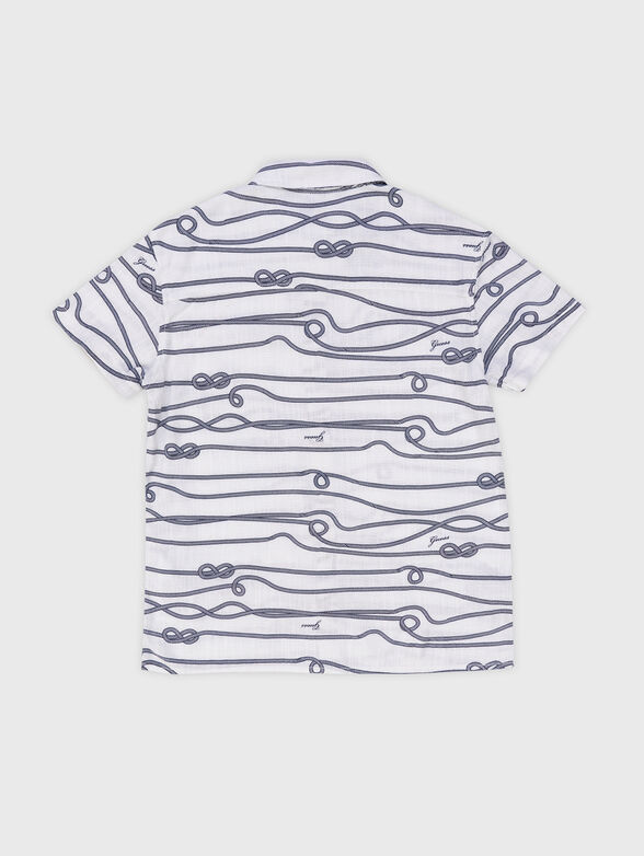 Shirt with contrasting print  - 2