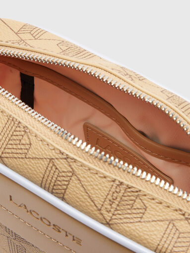 Crossbody bag with monogram logo print - 4