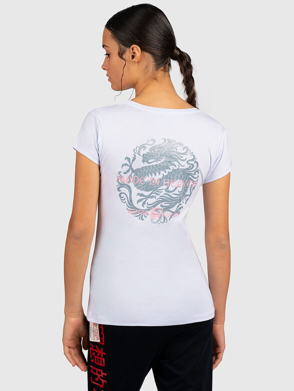 White t-shirt with prints - 2