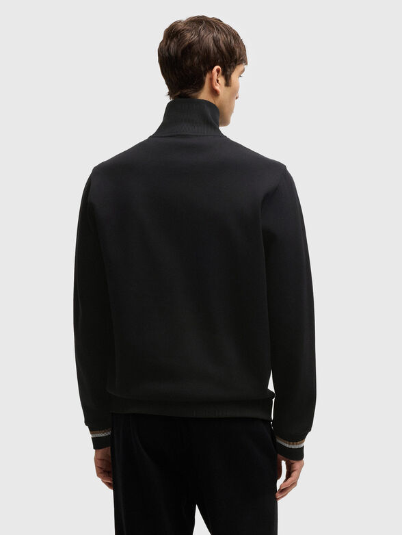 Cotton sweatshirt with zip - 2