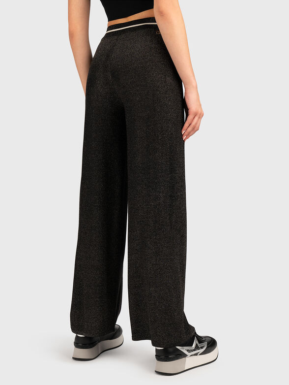 Trousers with high waist and logo - 2