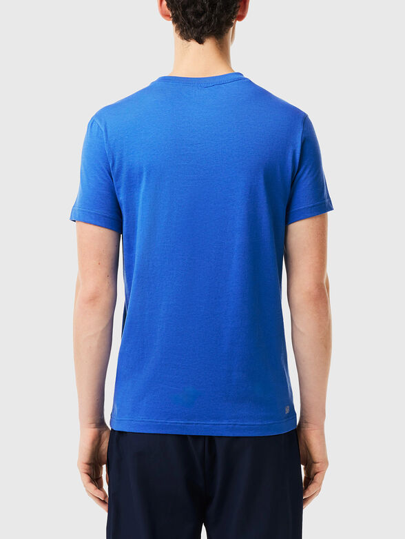 White T-shirt with contrasting logo print - 3