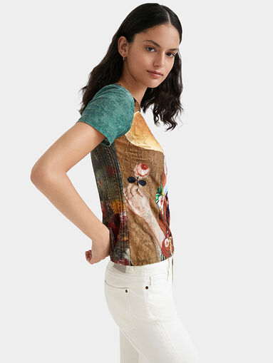 LEBANEN T-shirt with multicolor print - 3