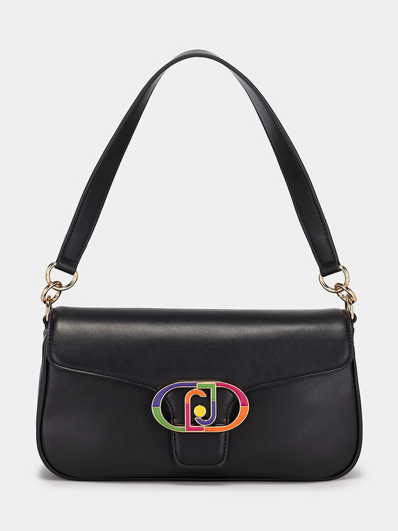 Черна чанта с многоцветна катарама - 1