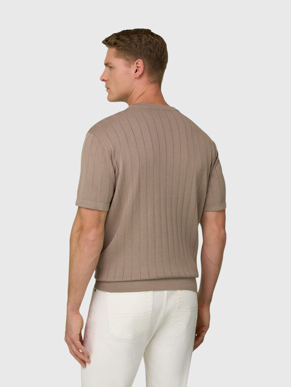Knitted brown blouse - 2