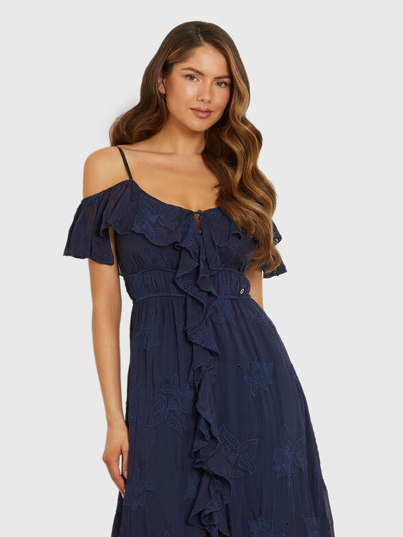 ELIDE maxi dress with floral embroidery - 4