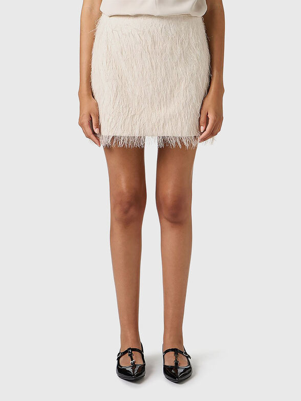Mini skirt with fringe - 1