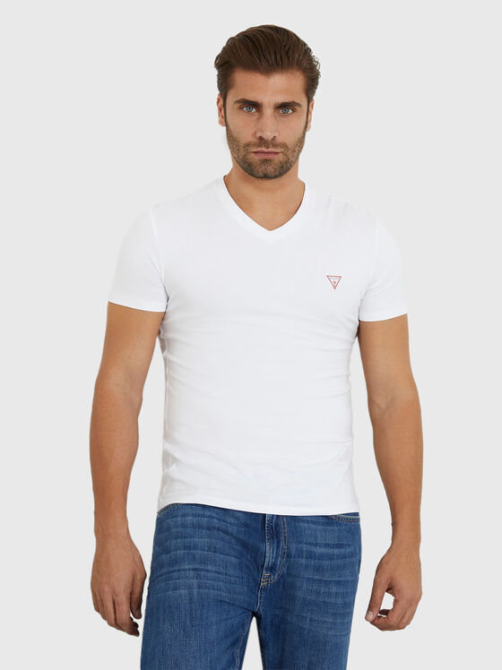 V-neck cotton T-shirt - 1