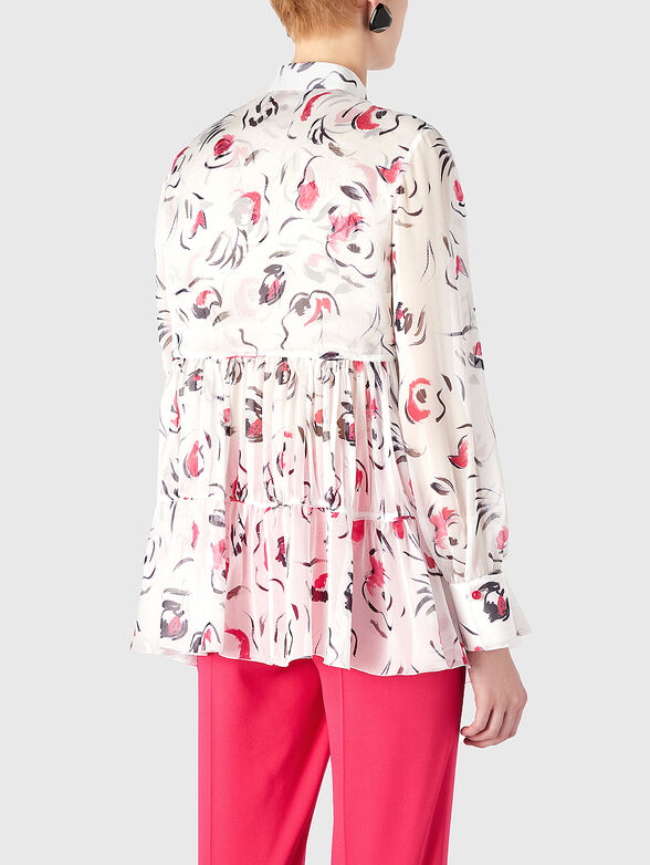 Silk shirt with art print - 3