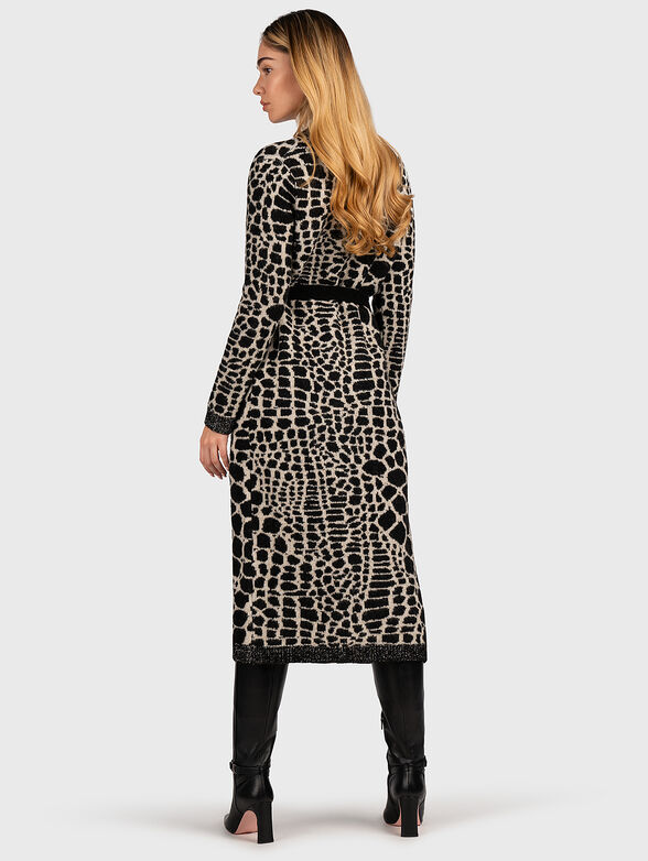 Long vest with animal print - 2