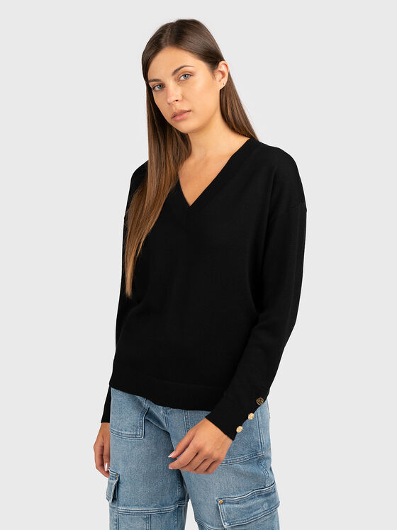 V-neck sweater - 1