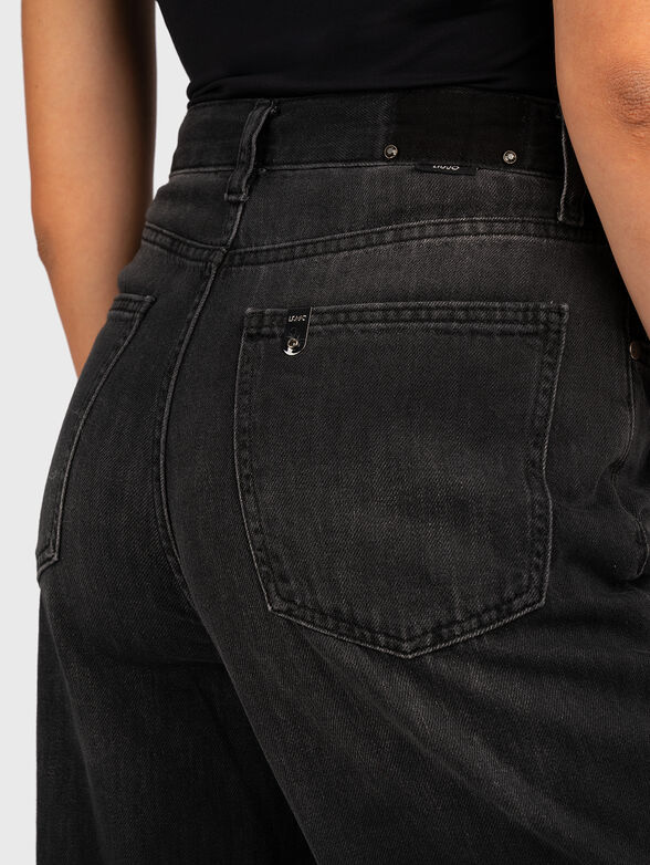 Black high waisted jeans - 3