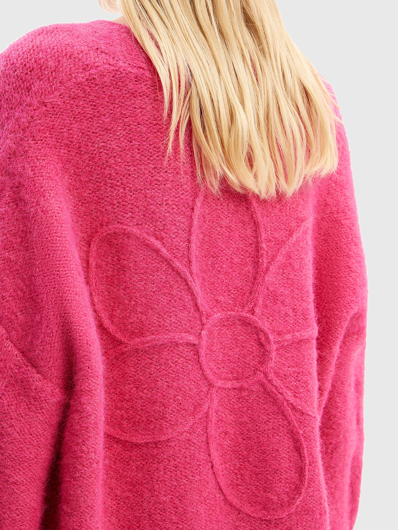 Oversized wool blend cardigan brand DESIGUAL