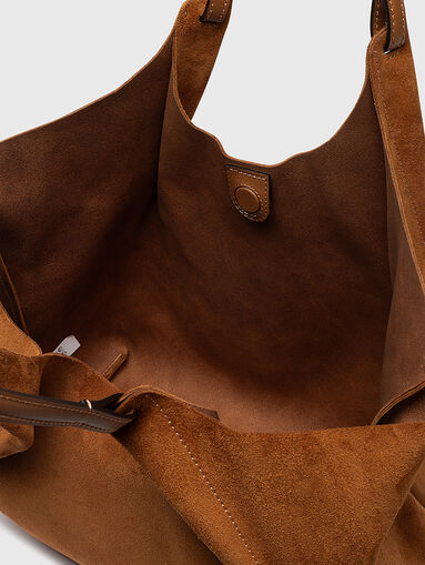 DUA beige suede bag - 5