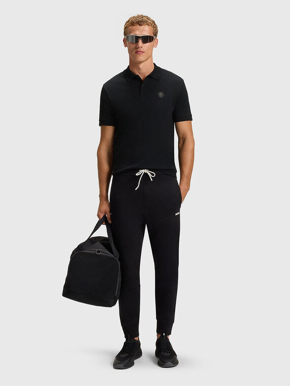 Grey polo shirt with logo - 2