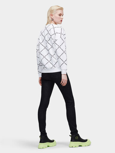 Sweatshirt with monogram logo print - 3