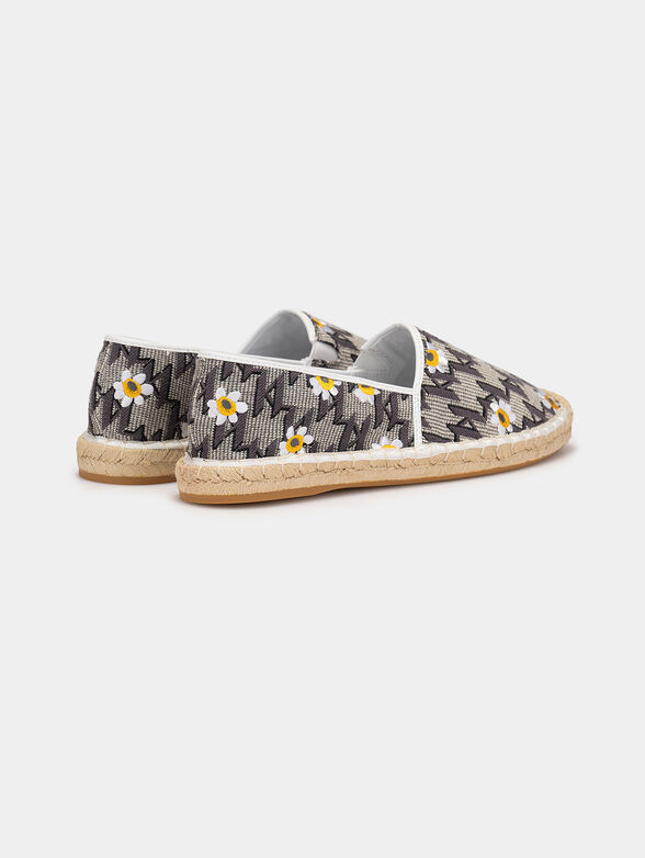 KAMINI Espadrilles with monogram logo print - 3